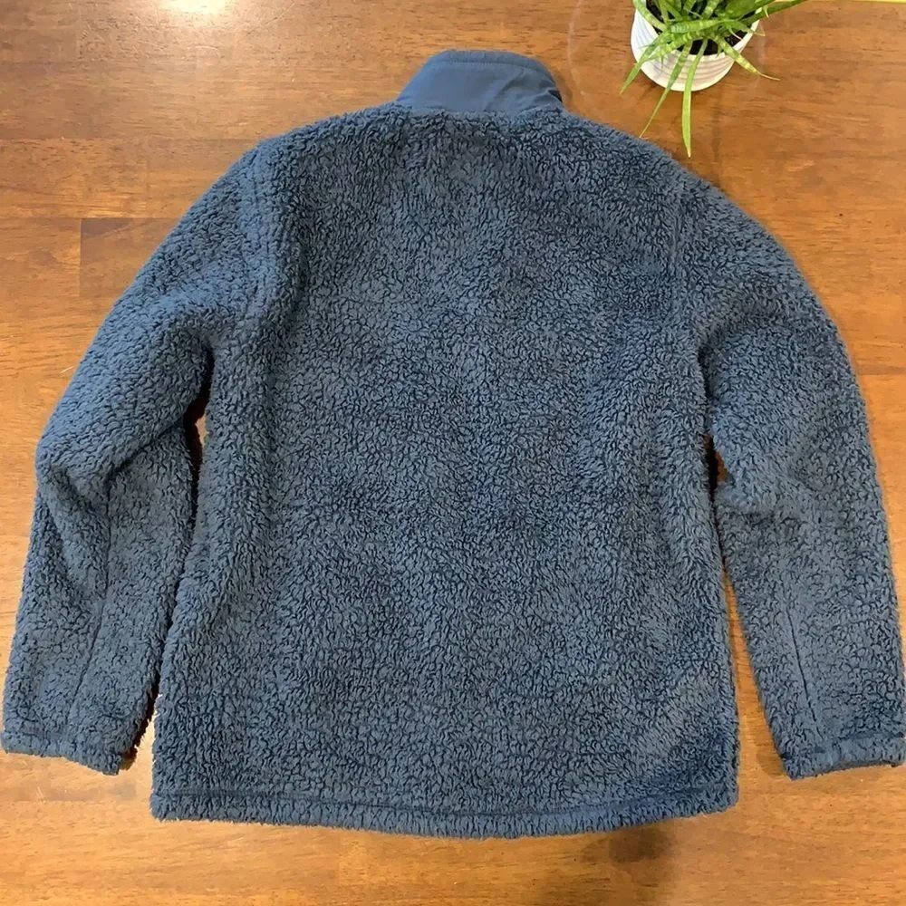 32 Degrees Sherpa Jacket Blue Zip L